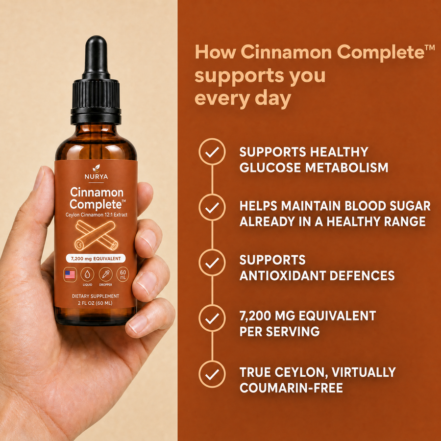 NURYA Cinnamon Complete Ceylon cinnamon 12:1 drops