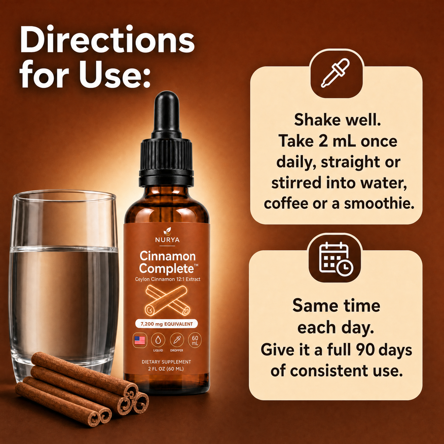 NURYA Cinnamon Complete Ceylon cinnamon 12:1 drops