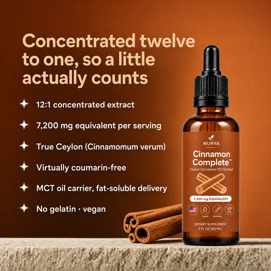 NURYA Cinnamon Complete Ceylon cinnamon 12:1 drops