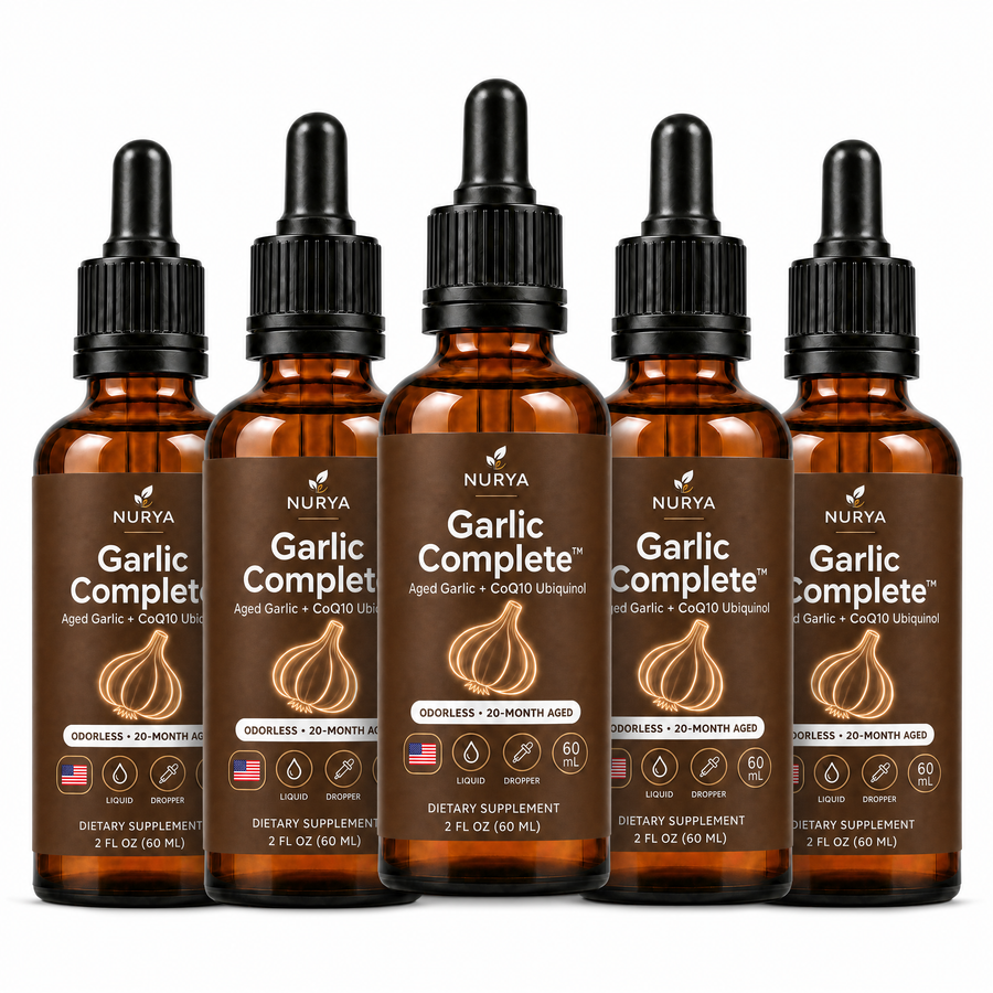 NURYA Garlic Complete aged odorless garlic + CoQ10 drops