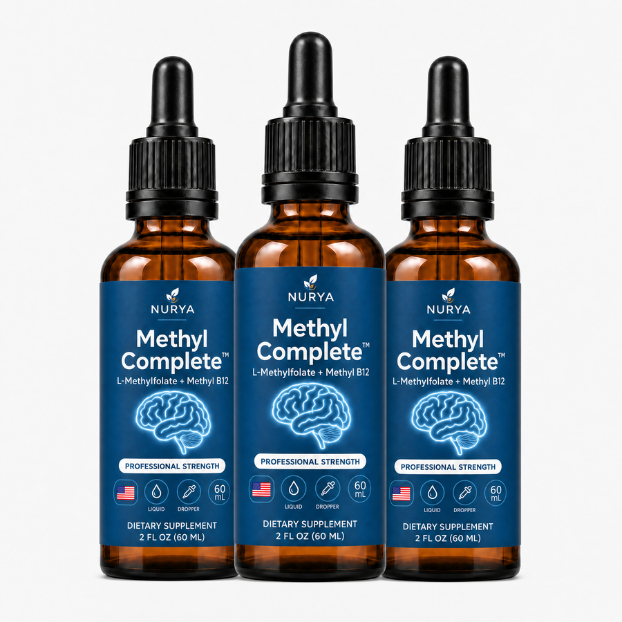NURYA Methyl Complete L-Methylfolate + Methyl B12 drops, 60 mL