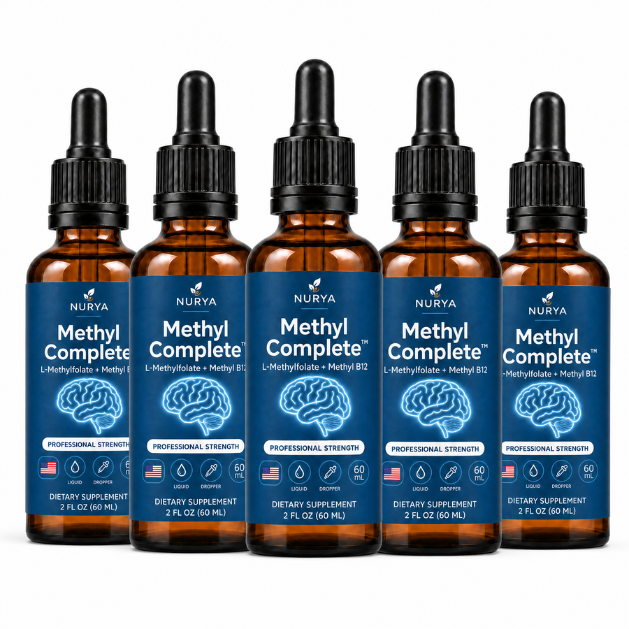 NURYA Methyl Complete L-Methylfolate + Methyl B12 drops, 60 mL